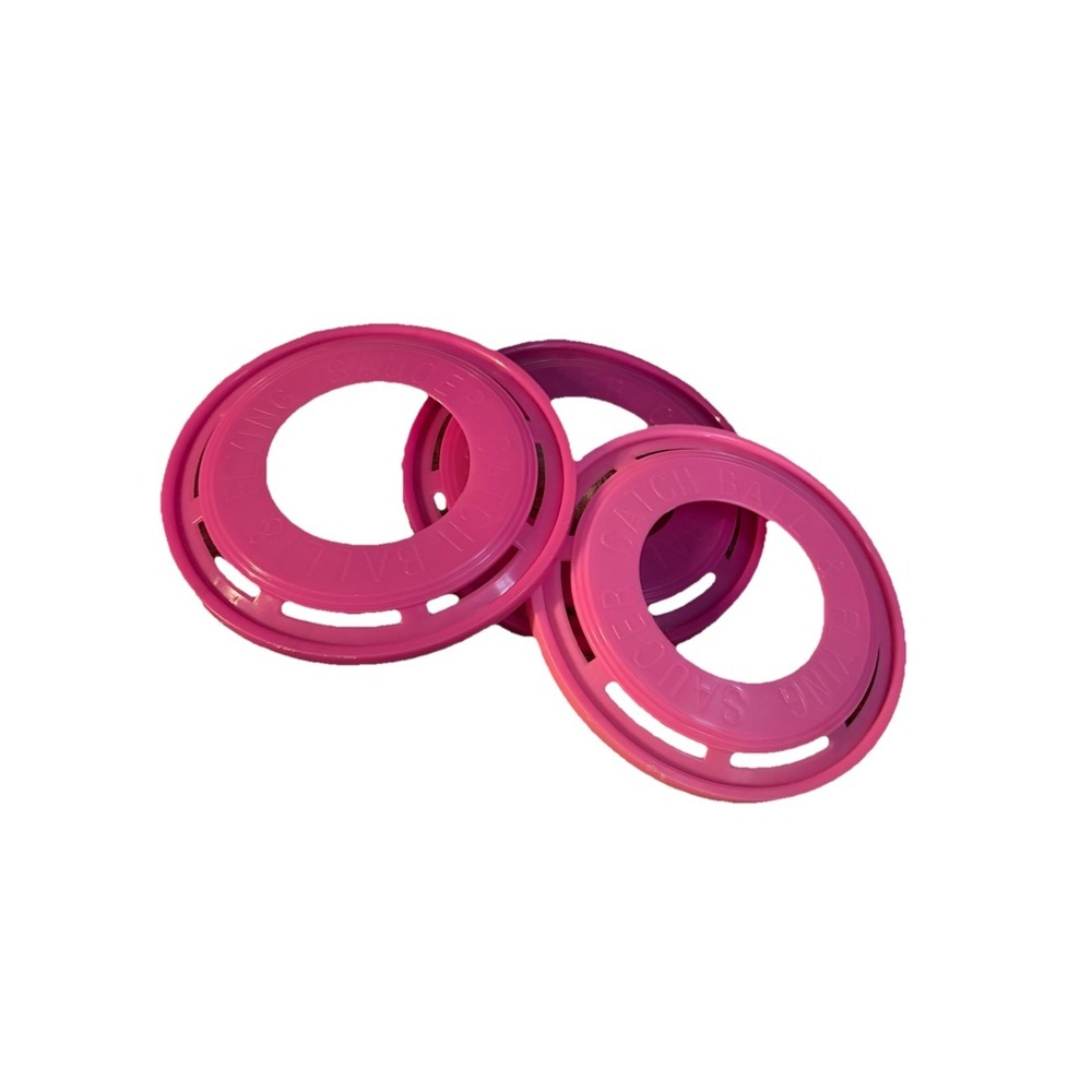 Frisbee Golf Disc Ring‎ Lot of 3 Pcs Pink Catch Ball Flying Saucer